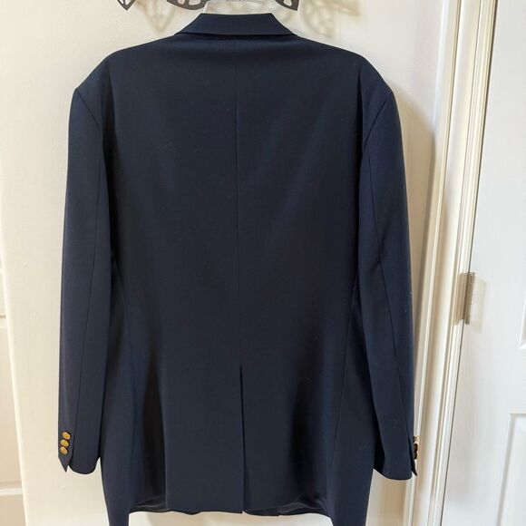 Brooks Brothers Two Button Wool and Cashmere Blend Blazer Jacket Navy Blue 44 - Picture 7 of 14
